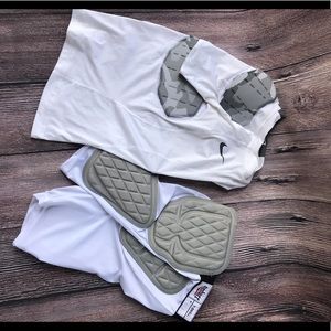 Boys football padded under shirt and shorts